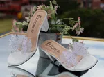 Women's Black Transparent Strap Sandals - White - Available at AfnoBazar Nepal