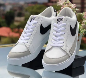 Men's Black Low-Top Lifestyle Sneakers - Available at AfnoBazar Nepal