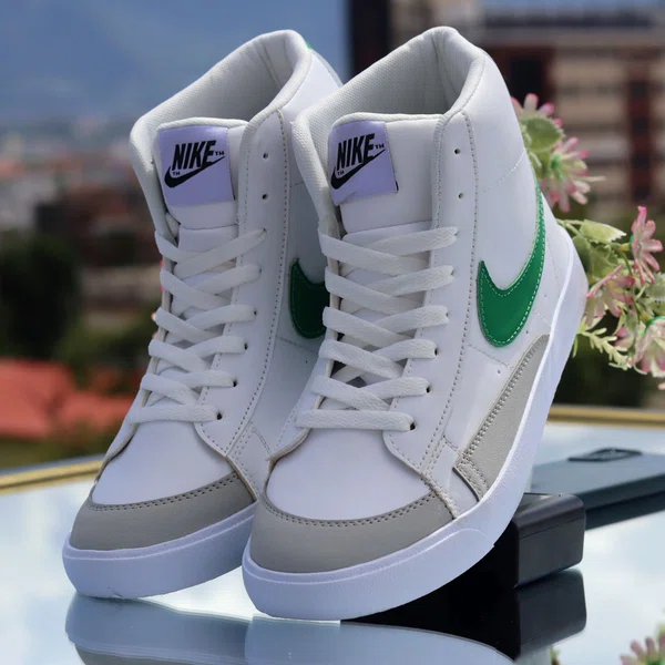 Men's Lightweight Lace-Up Casual Sneakers - White - Available at AfnoBazar Nepal