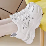 Women's Korean Style PU Leather Platform Sneakers - Available at AfnoBazar Nepal