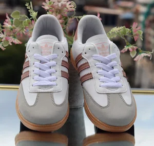 Women's Retro Low-Top Leather Sneakers - Pink - Available at AfnoBazar Nepal