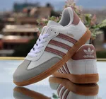Women's Retro Low-Top Leather Sneakers - Pink - Available at AfnoBazar Nepal