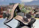 Women's Black Transparent Strap Sandals - Available at AfnoBazar Nepal