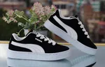 Men's Black and White Suede Sneakers - Available at AfnoBazar Nepal