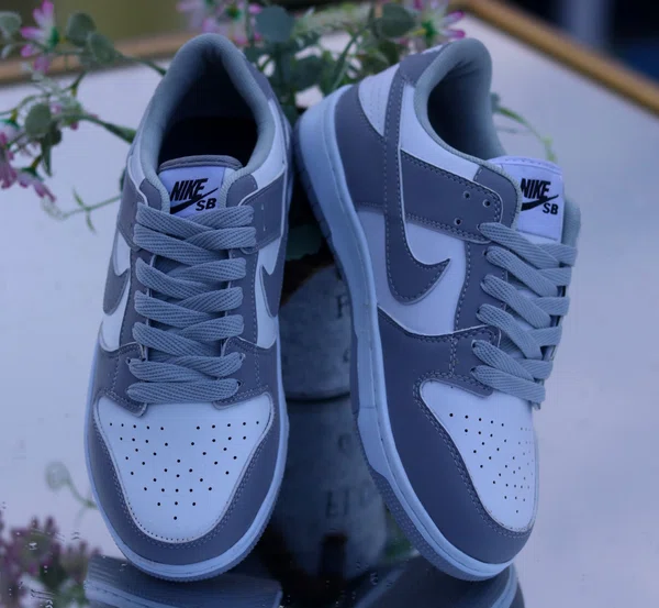 Men's Grey Low-Top Street Sneakers - Available at AfnoBazar Nepal