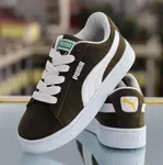 Women's Olive Green and White Suede Sneakers - Available at AfnoBazar Nepal