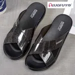 Women's Glitter Cross Strap Platform Slides - Black - Available at AfnoBazar Nepal