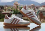 Women's Retro Low-Top Leather Sneakers - Pink - Available at AfnoBazar Nepal