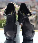 Women's Peep Toe Ankle Strap Platform Block Heels - Available at AfnoBazar Nepal