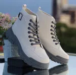 Korean Style Women's Elevated Sneakers - White - Available at AfnoBazar Nepal