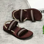 Women's Dual Strap Elastic Flat Sandals - Available at AfnoBazar Nepal
