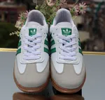 Women's Leather Retro Low-Top Sneakers - Black, Blue and Green - Available at AfnoBazar Nepal