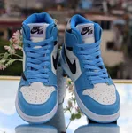 Women's High-Top Sneakers - Sky Blue, White and Black - Available at AfnoBazar Nepal