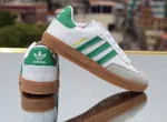 Women's Leather Retro Low-Top Sneakers - Black, Blue and Green - Available at AfnoBazar Nepal