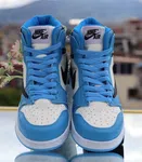 Women's High-Top Sneakers - Sky Blue, White and Black - Available at AfnoBazar Nepal