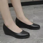 Women's Covered-Toe Platform Wedge Heel Pumps - Available at AfnoBazar Nepal