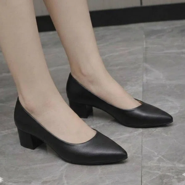 Women's Covered-Toe Platform Block Heel Pumps - Available at AfnoBazar Nepal