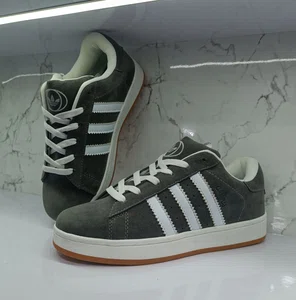 Men's Lightweight Lace-Up Casual Sneakers - Grey - Available at AfnoBazar Nepal