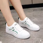 Women's Korean Style Sneakers - White - Available at AfnoBazar Nepal
