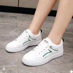 Women's Korean Style Sneakers - White - Available at AfnoBazar Nepal