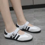 Women's Korean Style Velcro Mary Jane Sneakers - Black - Available at AfnoBazar Nepal