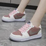 Women's Low-Top Sneakers - Dusty Pink and White - Available at AfnoBazar Nepal