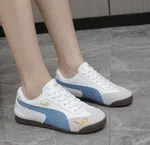 Women's Korean Style Sneakers - Black and Blue - Available at AfnoBazar Nepal