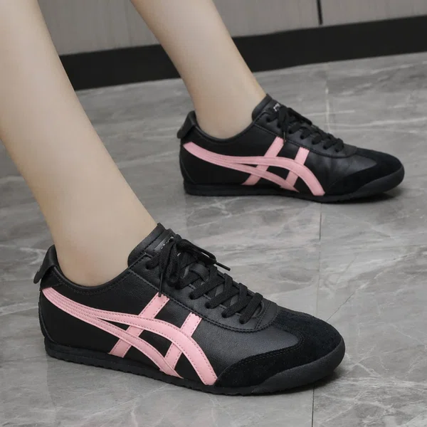 Women's Korean Style Sneakers - Black, Blue and White - Available at AfnoBazar Nepal