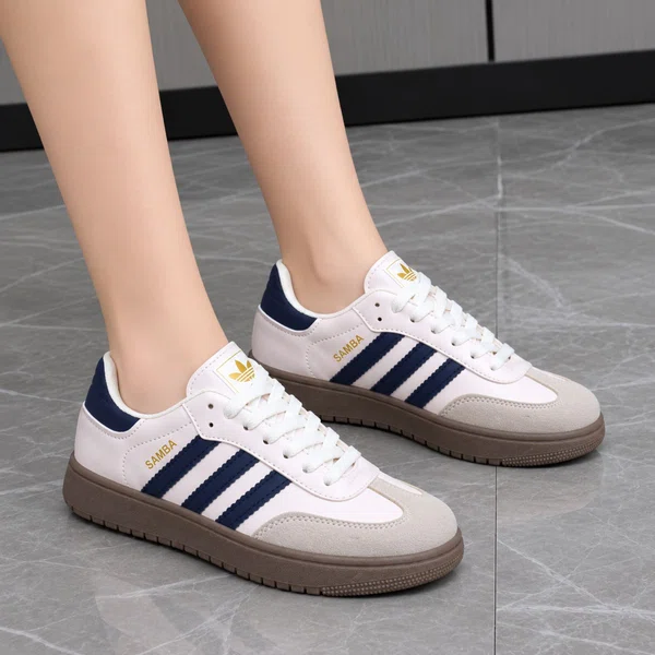 Women's Lightweight Lace-Up Sneakers - Black, Blue, Brown and Green - Available at AfnoBazar Nepal