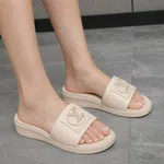 Women's Cream Orthopedic Wedge Platform Slides - Available at AfnoBazar Nepal
