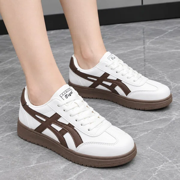 Women's Korean Style Sneakers - Black, Blue and Brown - Available at AfnoBazar Nepal