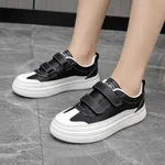 Women's Black and White Strap Platform Sneakers - Available at AfnoBazar Nepal
