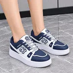 Women's Low-Top Sneakers with Contrast Overlays - Available at AfnoBazar Nepal