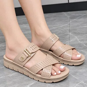Women's Orthopedic Cross Strap Platform Sandals - Available at AfnoBazar Nepal