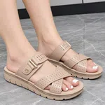 Women's Orthopedic Cross Strap Platform Sandals - Available at AfnoBazar Nepal