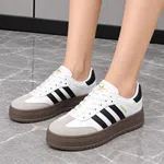 Women's Striped Low-Top Platform Sneakers - Available at AfnoBazar Nepal