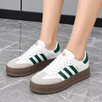 Women's Striped Low-Top Platform Sneakers - Available at AfnoBazar Nepal