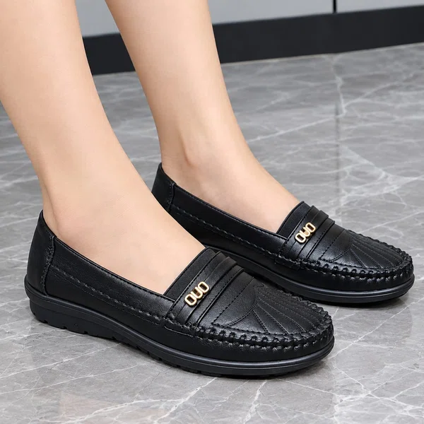 Women's Orthopedic Leather Loafers - Available at AfnoBazar Nepal