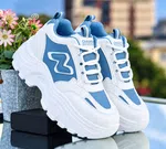Women's Korean Style Heel Sneakers - Blue - Available at AfnoBazar Nepal