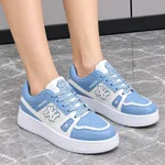 Women's Low-Top Sneakers with Contrast Overlays - Available at AfnoBazar Nepal