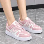 Women's Low-Top Sneakers with Contrast Overlays - Available at AfnoBazar Nepal