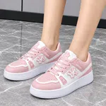 Women's Low-Top Sneakers with Contrast Overlays - Available at AfnoBazar Nepal