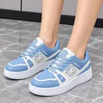 Women's Low-Top Sneakers with Contrast Overlays - Available at AfnoBazar Nepal