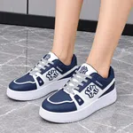 Women's Low-Top Sneakers with Contrast Overlays - Available at AfnoBazar Nepal