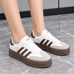 Women's Striped Low-Top Platform Sneakers - Available at AfnoBazar Nepal