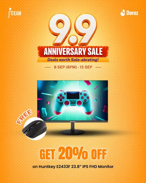 Huntkey E2433F 23.8 inch Full HD IPS 100Hz Monitor