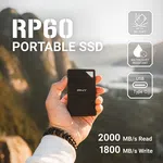 PNY RP60 Portable SSD, USB 3.2 Gen 2x2 Type-C image 1