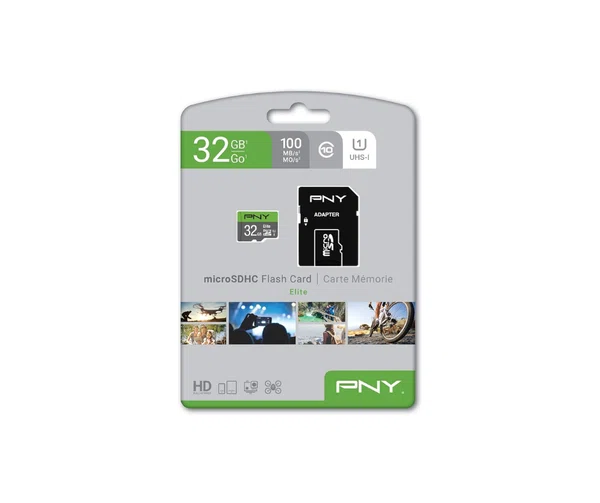 PNY Elite 32GB microSDHC Card, Class 10 U1