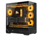 Huntkey MVP Destiny Gaming PC Case with 3 ARGB Fans, Black image 2