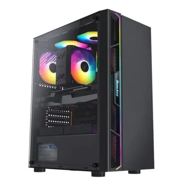 Huntkey GS450S Predator RGB Gaming PC Case with 3 Fans